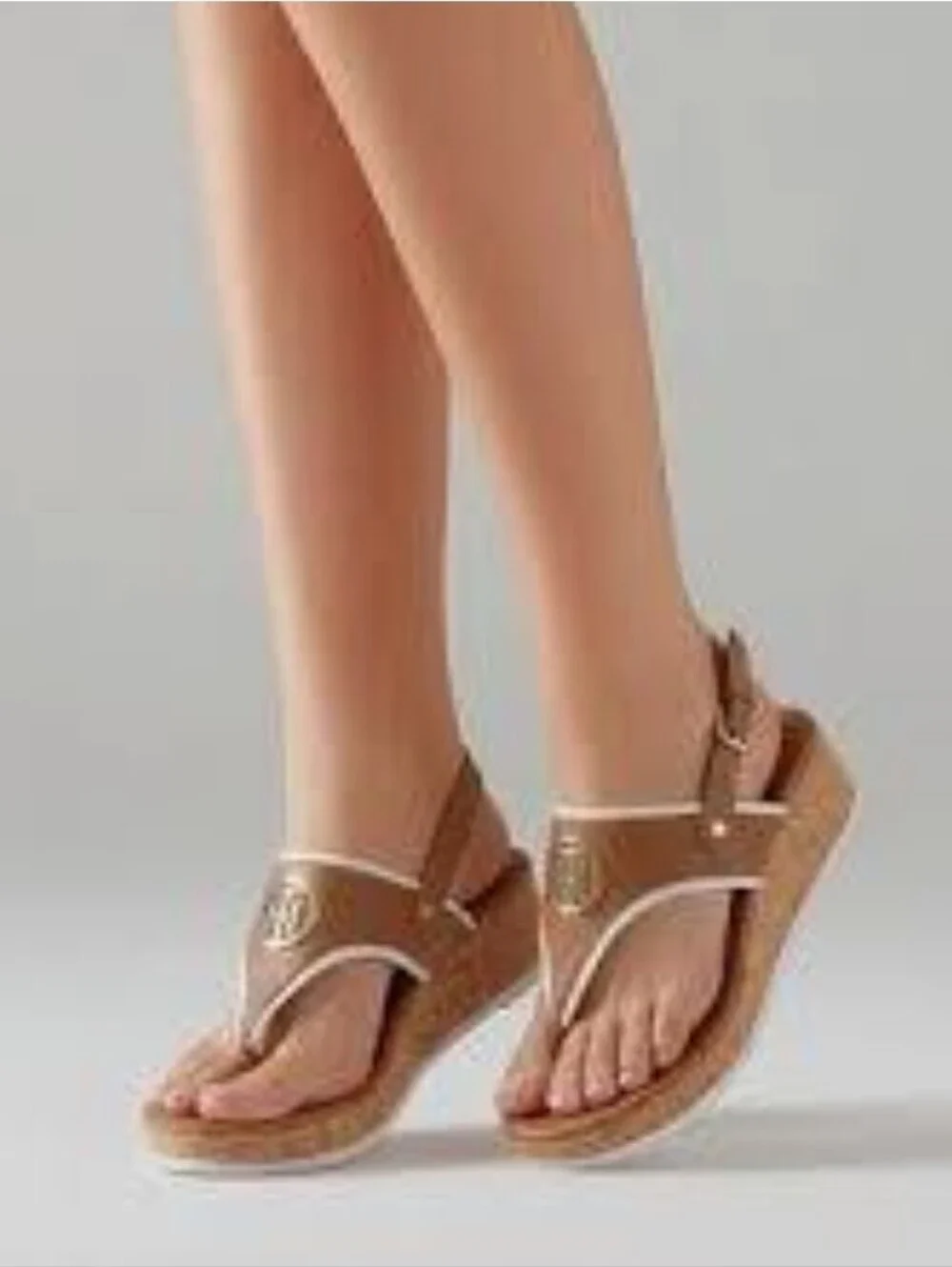 Tommy Hilfiger Gilli T Strap Platform Wedge, Size 8